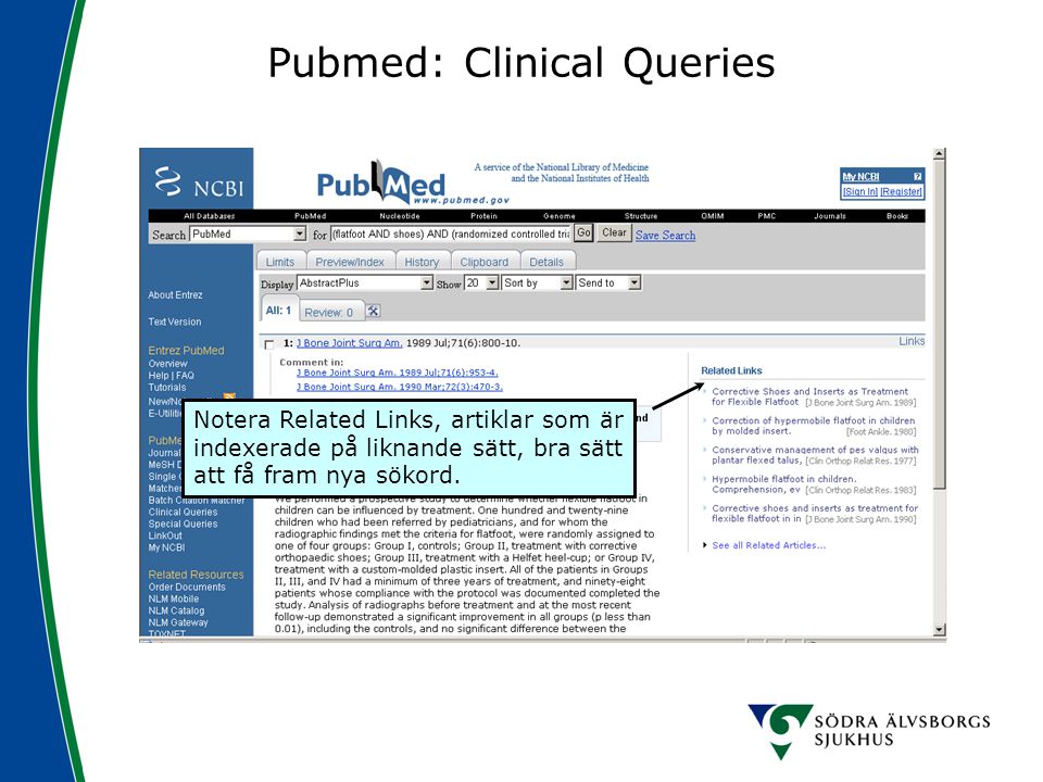Pubmed: Clinical Queries