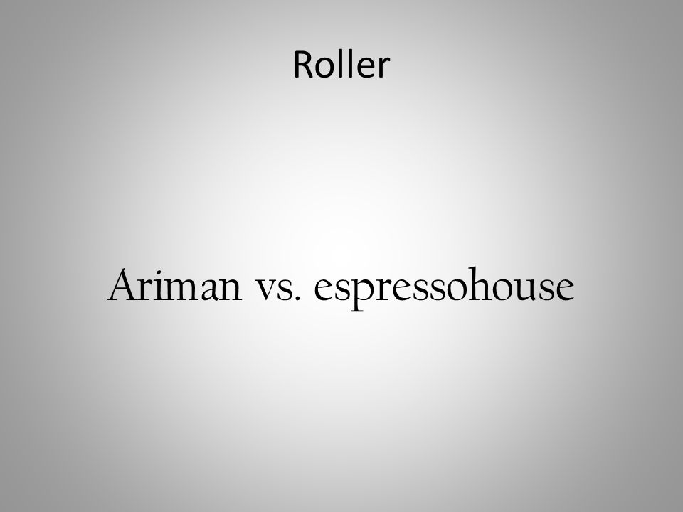 Ariman vs. espressohouse