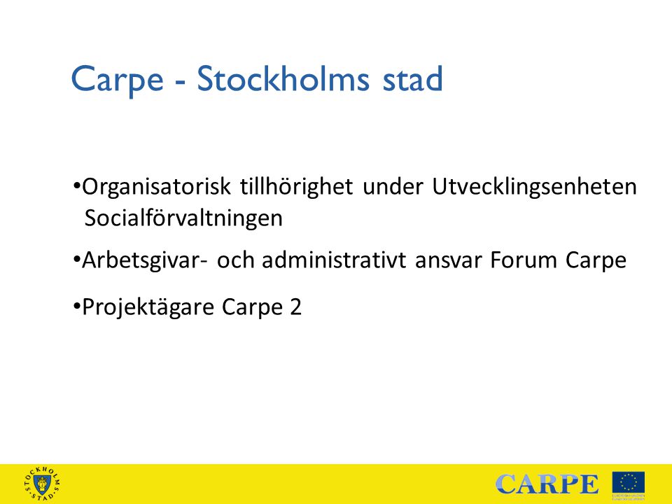 Carpe - Stockholms stad