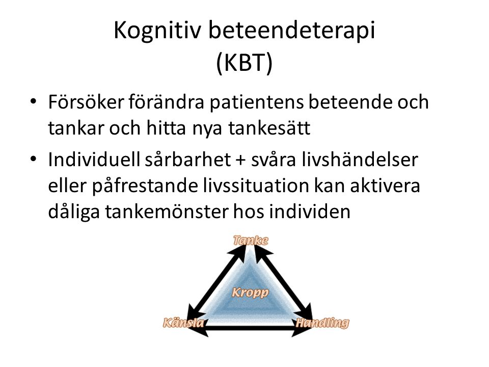 Kognitiv beteendeterapi (KBT)