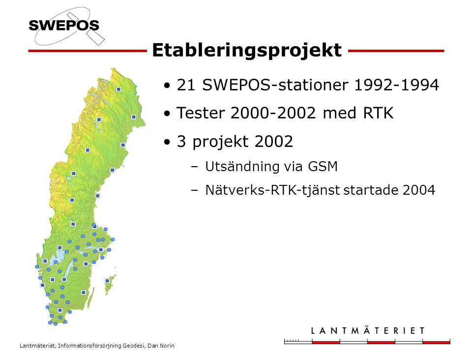 Etableringsprojekt 21 SWEPOS-stationer