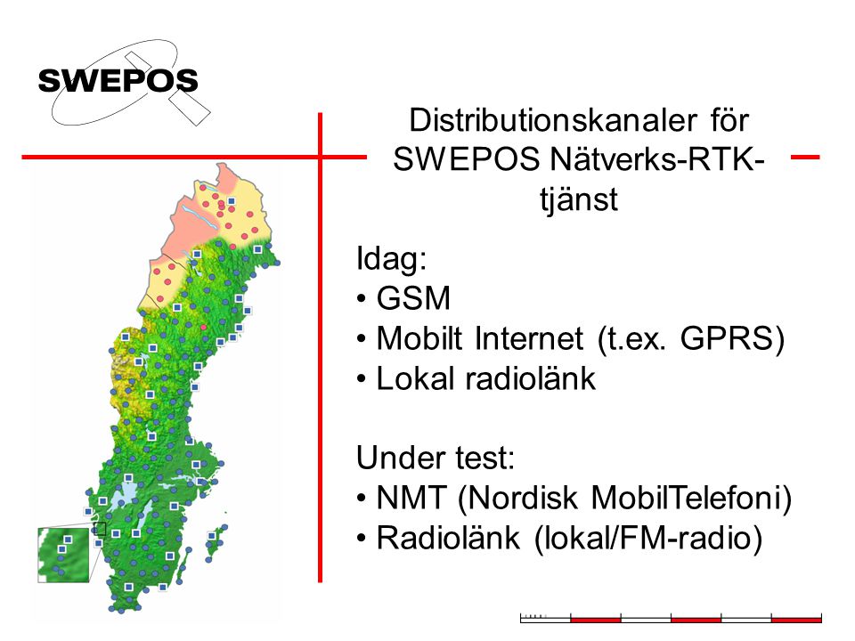 Distributionskanaler för SWEPOS Nätverks-RTK-tjänst