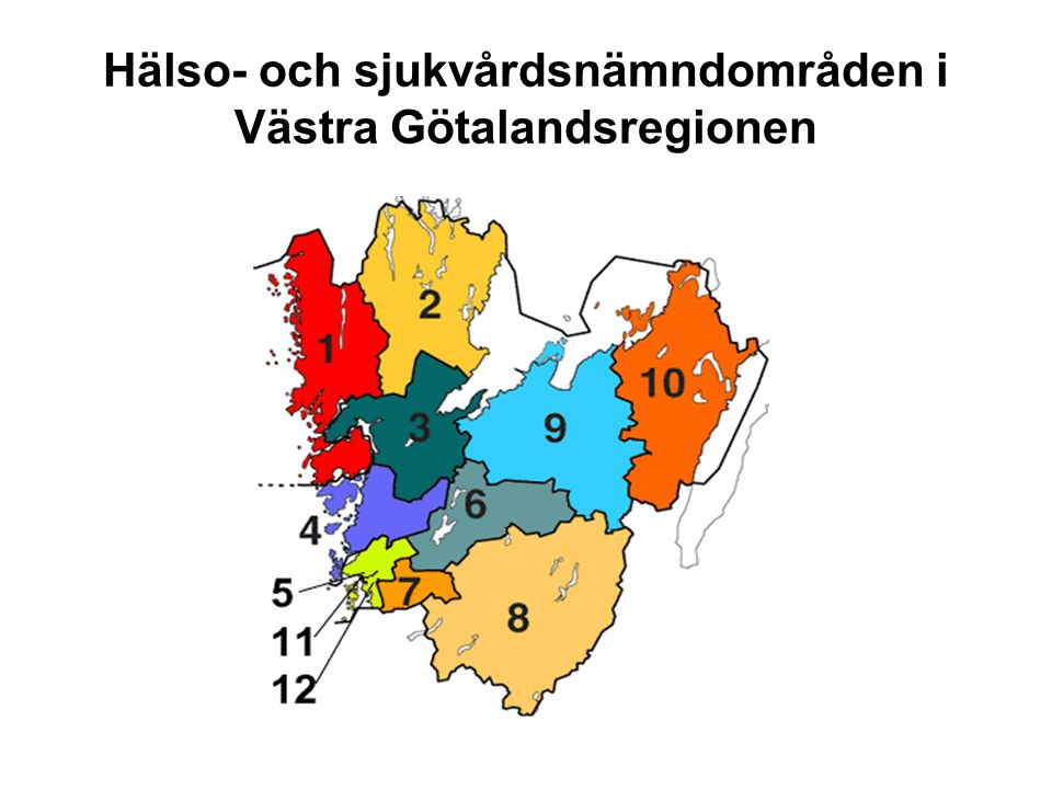 Hälso- och sjukvårdsnämndområden i Västra Götalandsregionen