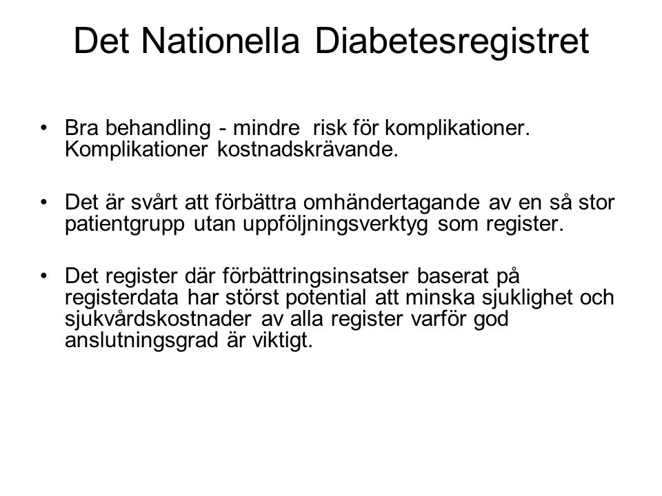 Det Nationella Diabetesregistret