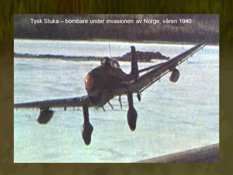 Tysk Stuka – bombare under invasionen av Norge, våren 1940