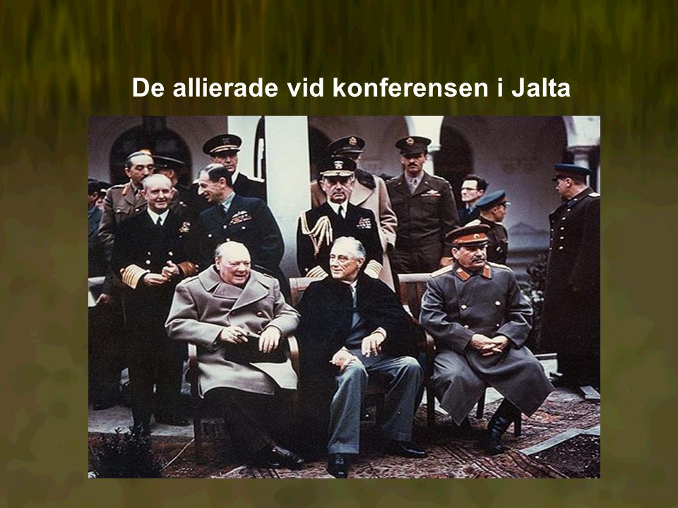 De allierade vid konferensen i Jalta