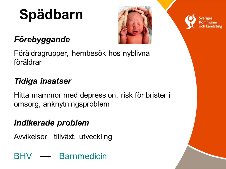 Spädbarn BHV Barnmedicin Förebyggande Tidiga insatser