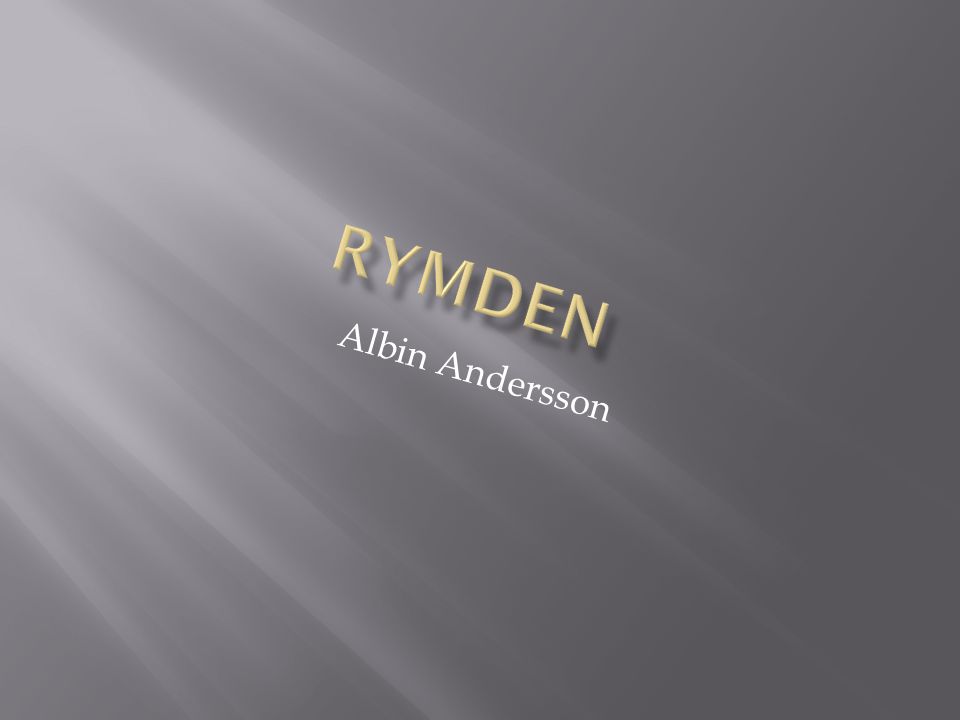 Rymden Albin Andersson