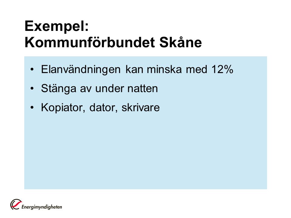 Exempel: Kommunförbundet Skåne