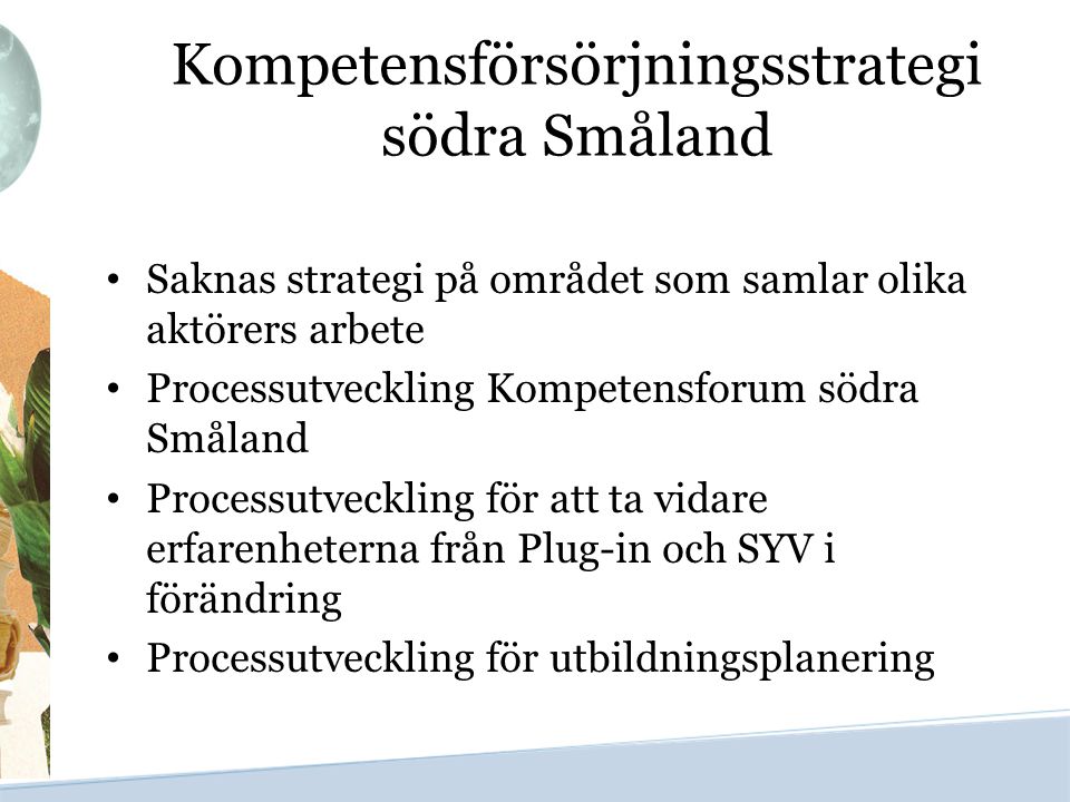 Kompetensförsörjningsstrategi södra Småland