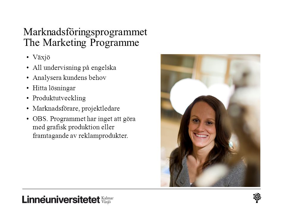Marknadsföringsprogrammet The Marketing Programme