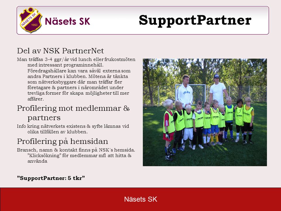 SupportPartner Del av NSK PartnerNet