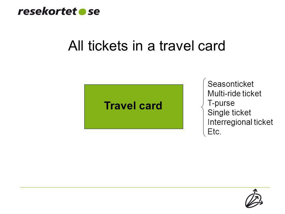 All tickets in a travel card