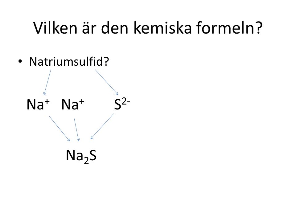 Vilken är den kemiska formeln