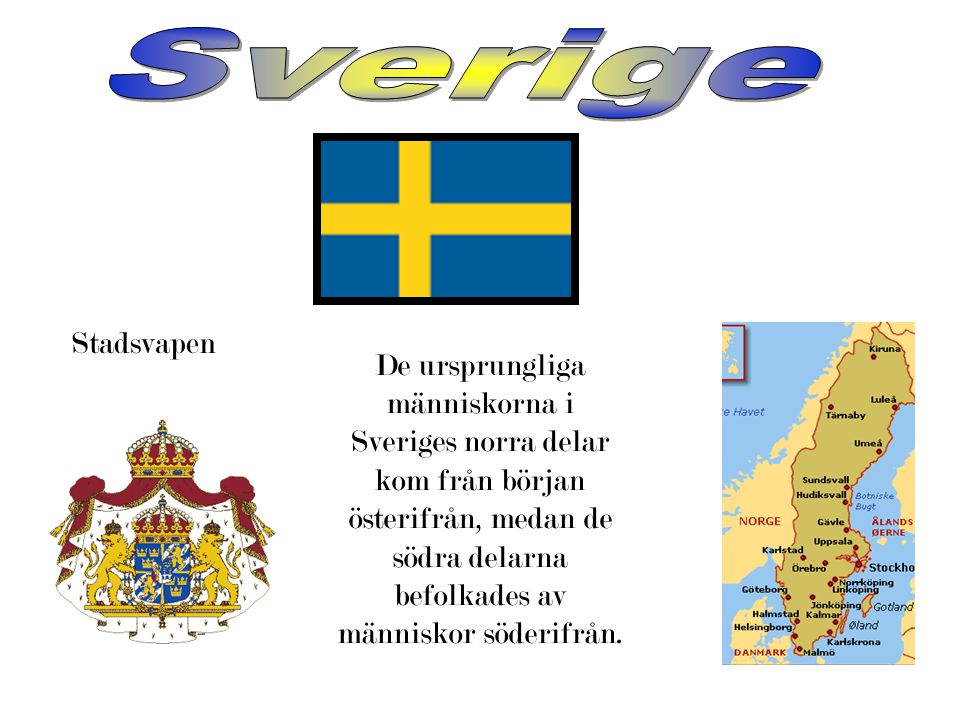 Sverige Stadsvapen.