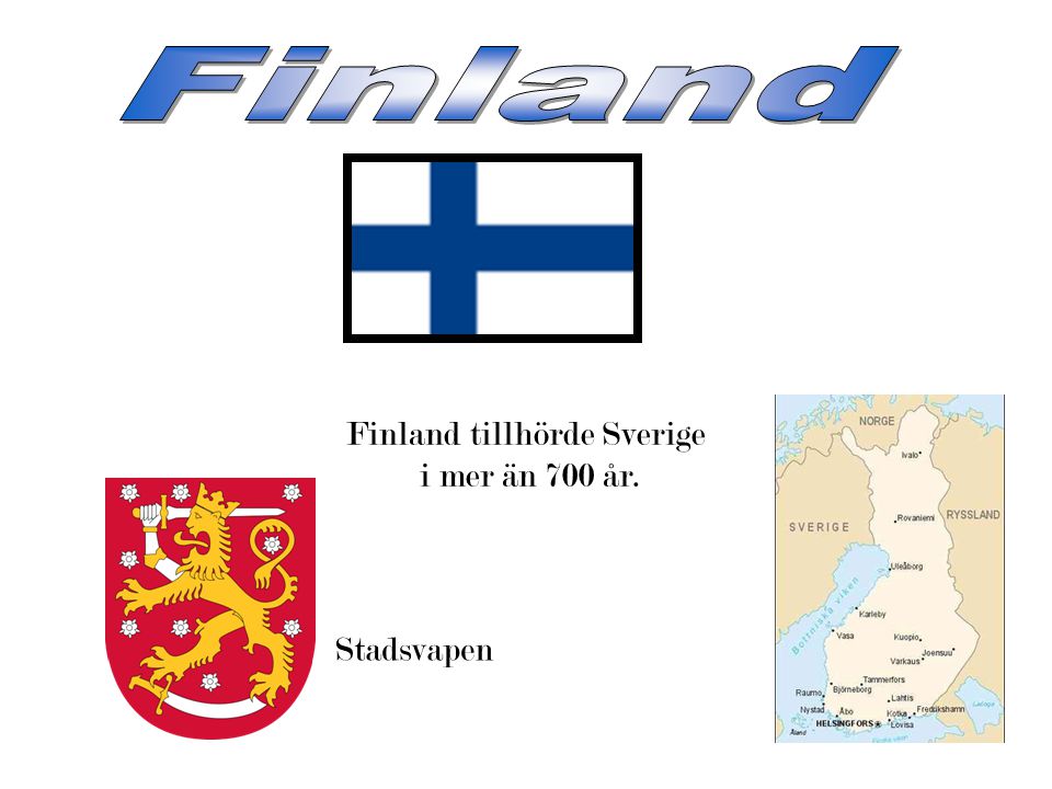 Finland tillhörde Sverige