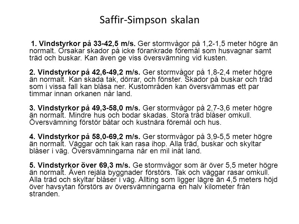 Saffir-Simpson skalan