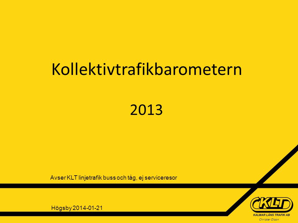 Kollektivtrafikbarometern 2013