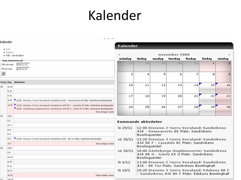 Kalender Kalender – version 2.0