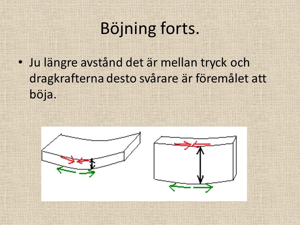 Böjning forts.