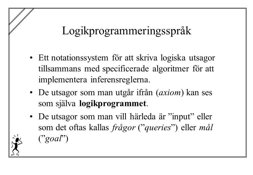 Logikprogrammeringsspråk