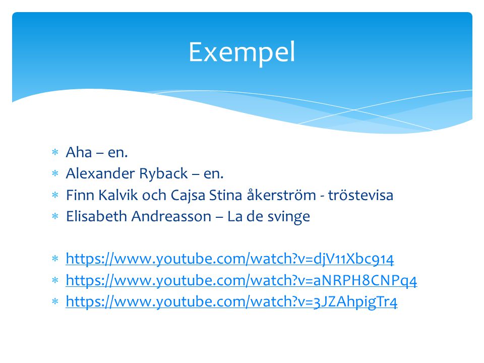 Exempel Aha – en. Alexander Ryback – en.