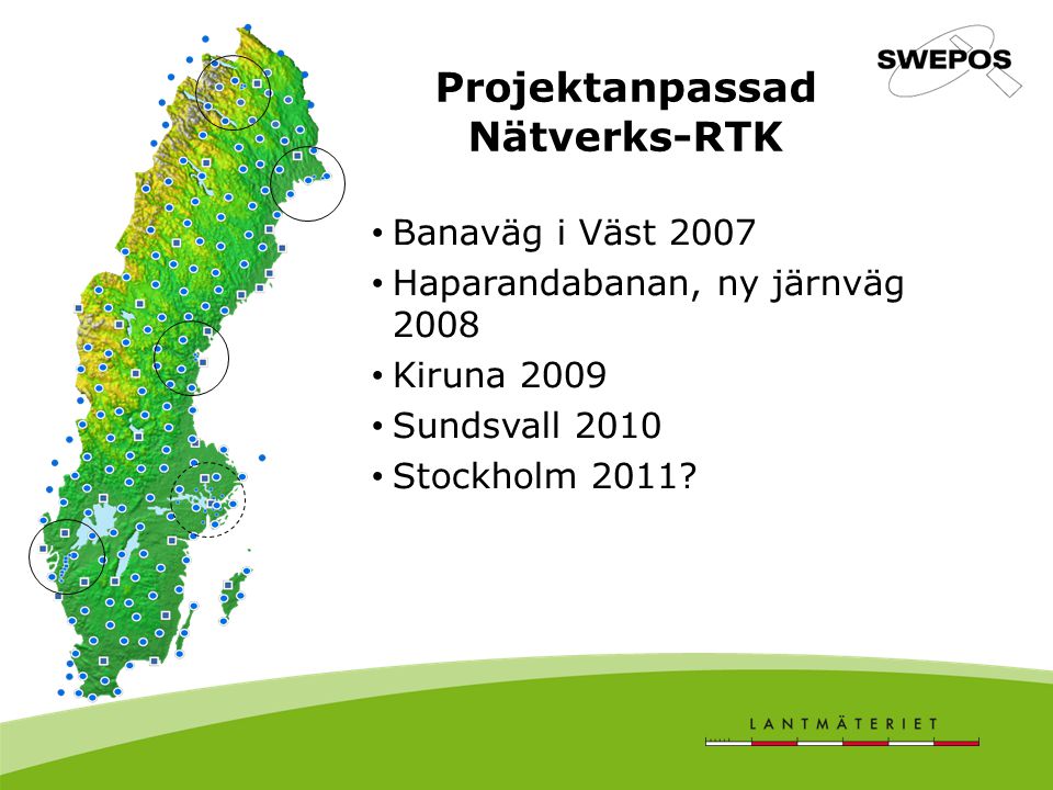 Projektanpassad Nätverks-RTK