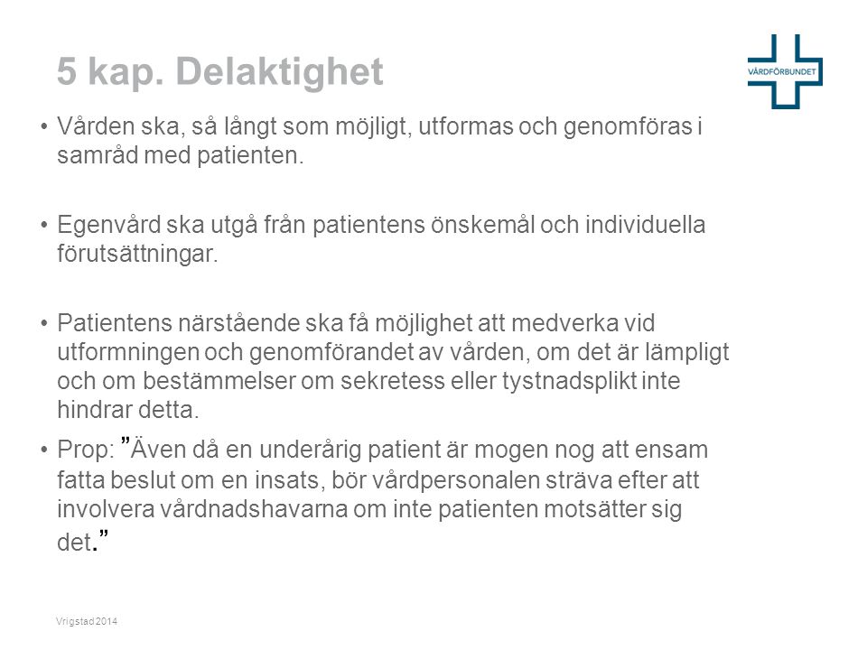 Patientlagen 2014/Carita Fallström