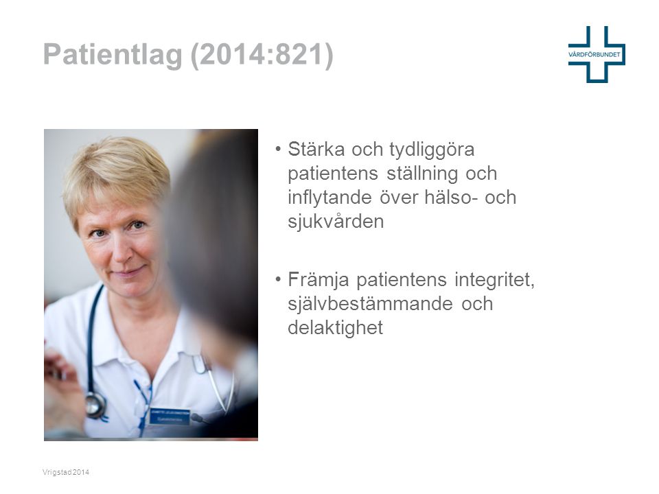 Patientlagen 2014/Carita Fallström