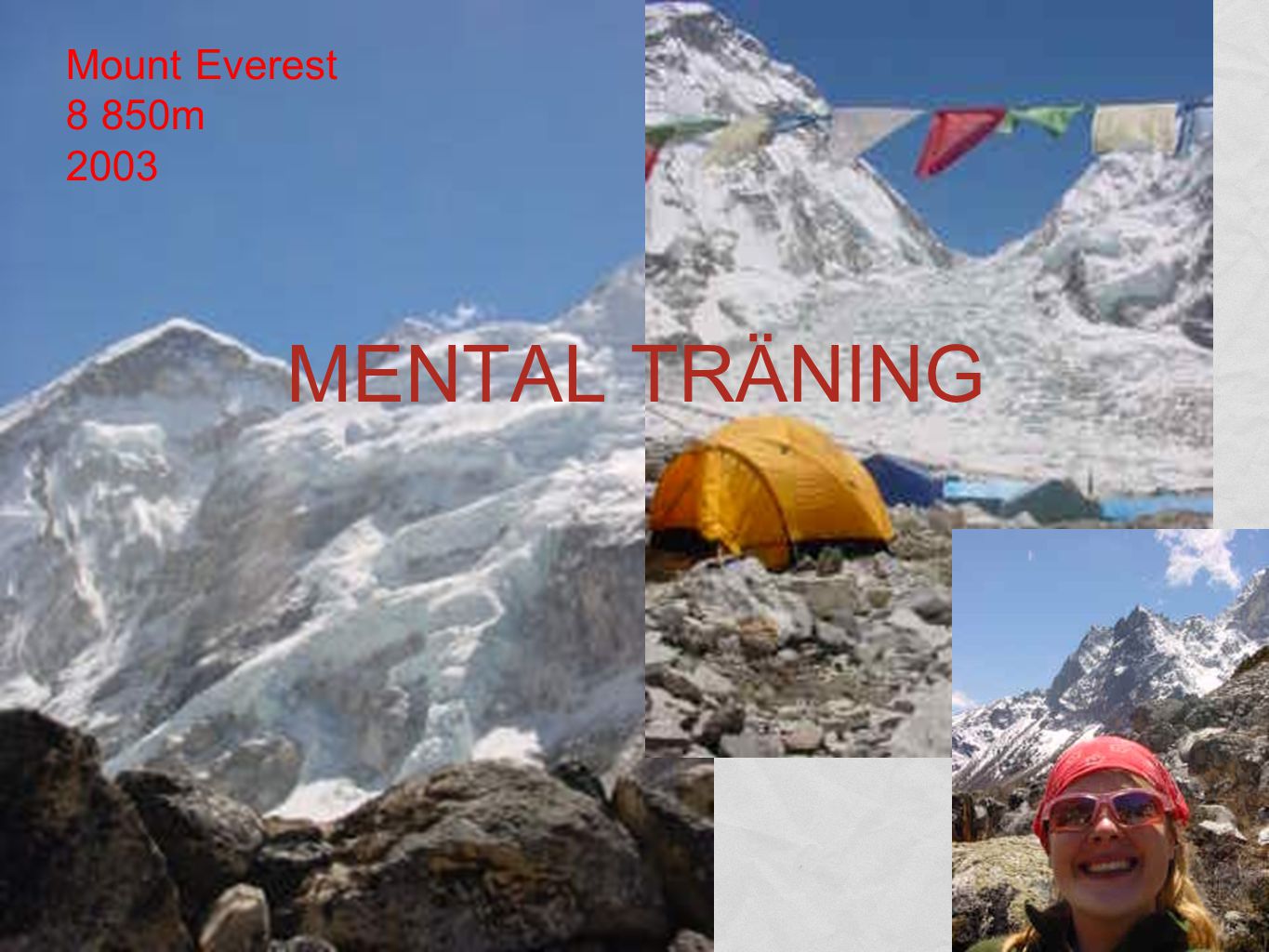 Mount Everest 8 850m 2003 MENTAL TRÄNING