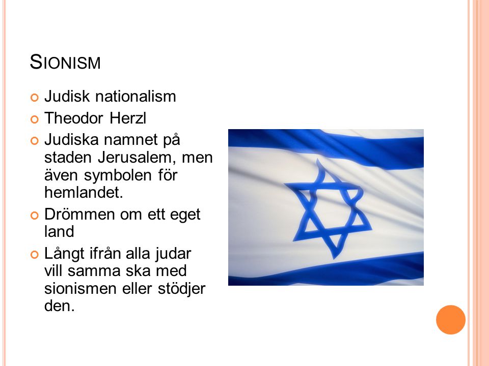 Sionism Judisk nationalism Theodor Herzl
