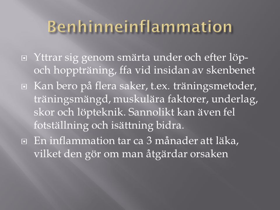 Benhinneinflammation