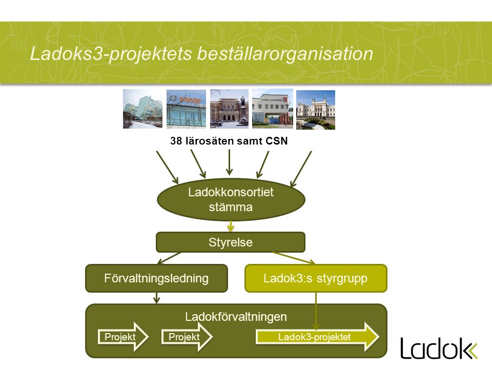 Ladoks3-projektets beställarorganisation