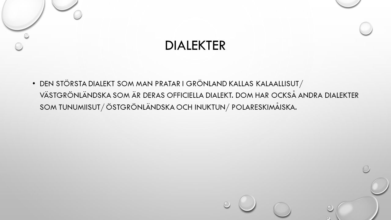 Dialekter