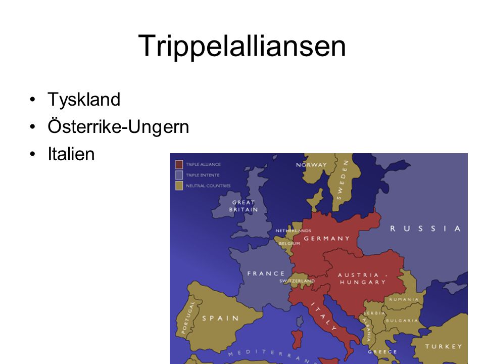 Trippelalliansen Tyskland Österrike-Ungern Italien