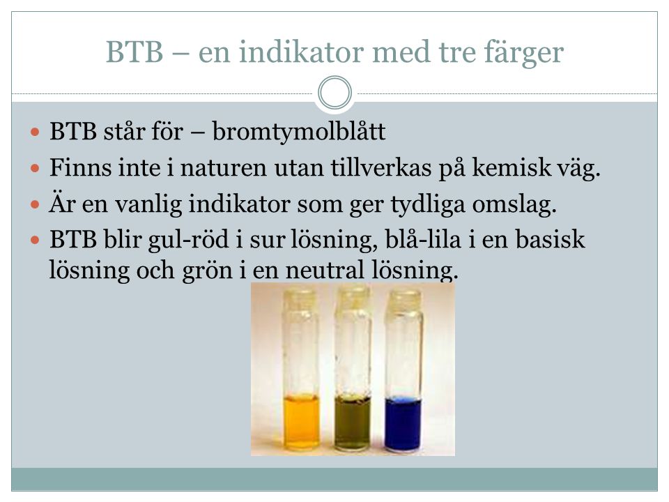 BTB – en indikator med tre färger