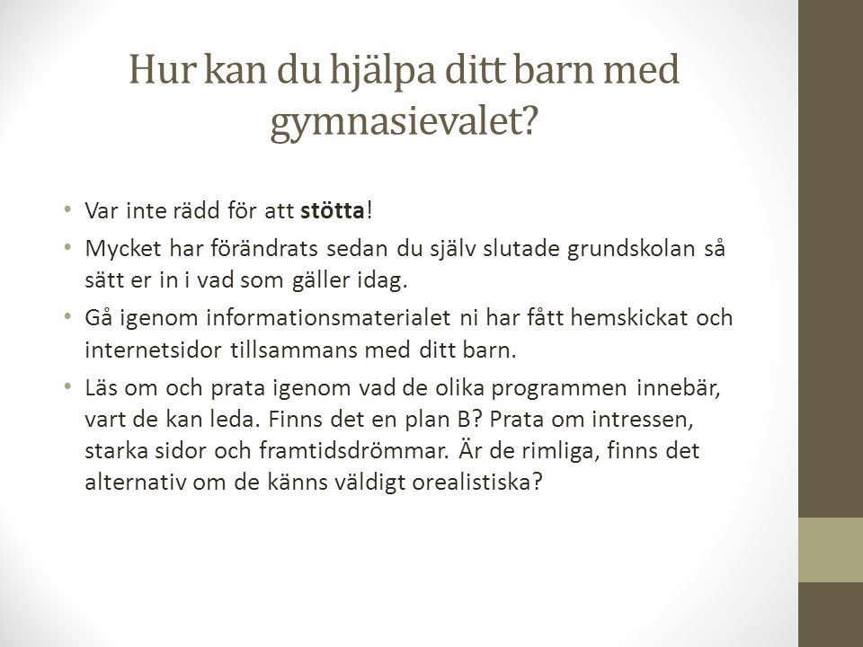 Gymnasievalet. - Ppt Ladda Ner