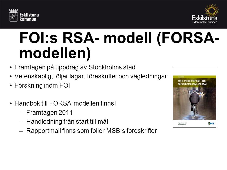 FOI:s RSA- modell (FORSA-modellen)