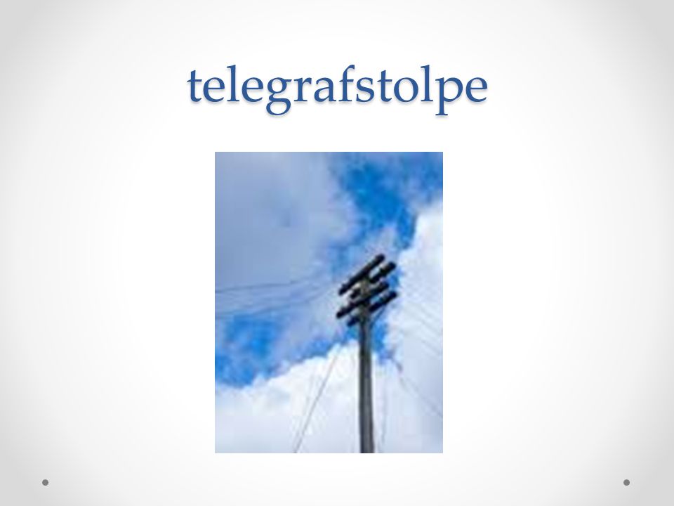 telegrafstolpe