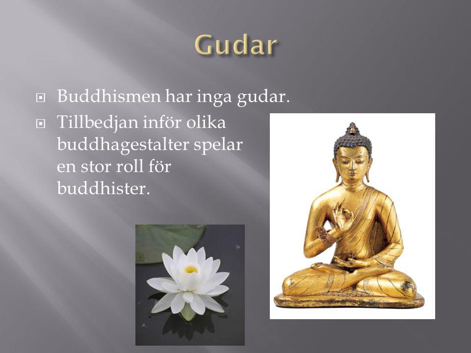 Gudar Buddhismen har inga gudar.