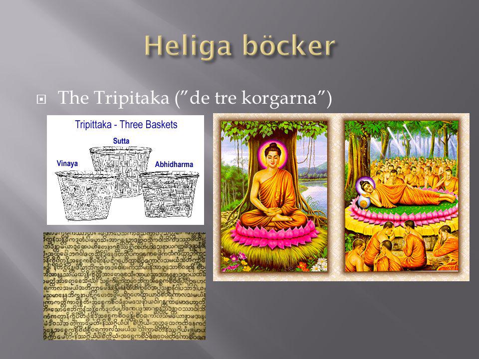Heliga böcker The Tripitaka ( de tre korgarna )