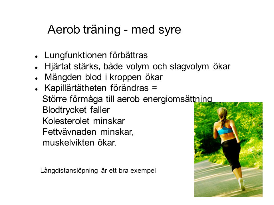 Aerob träning - med syre