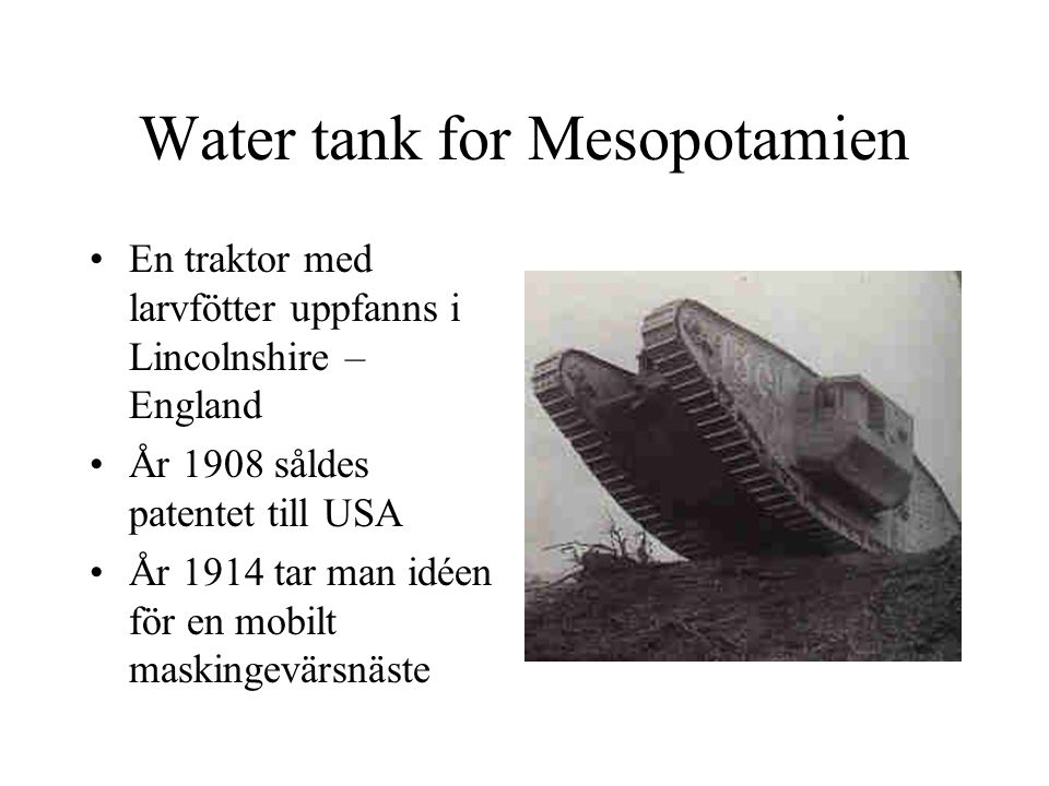 Water tank for Mesopotamien
