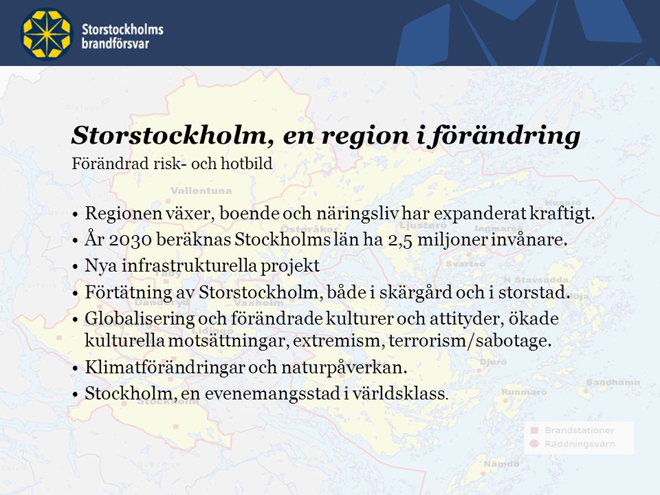 Storstockholm, en region i förändring