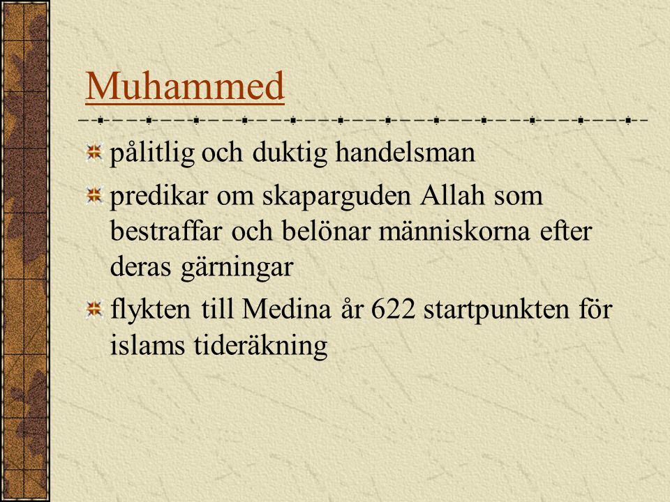 Muhammed pålitlig och duktig handelsman