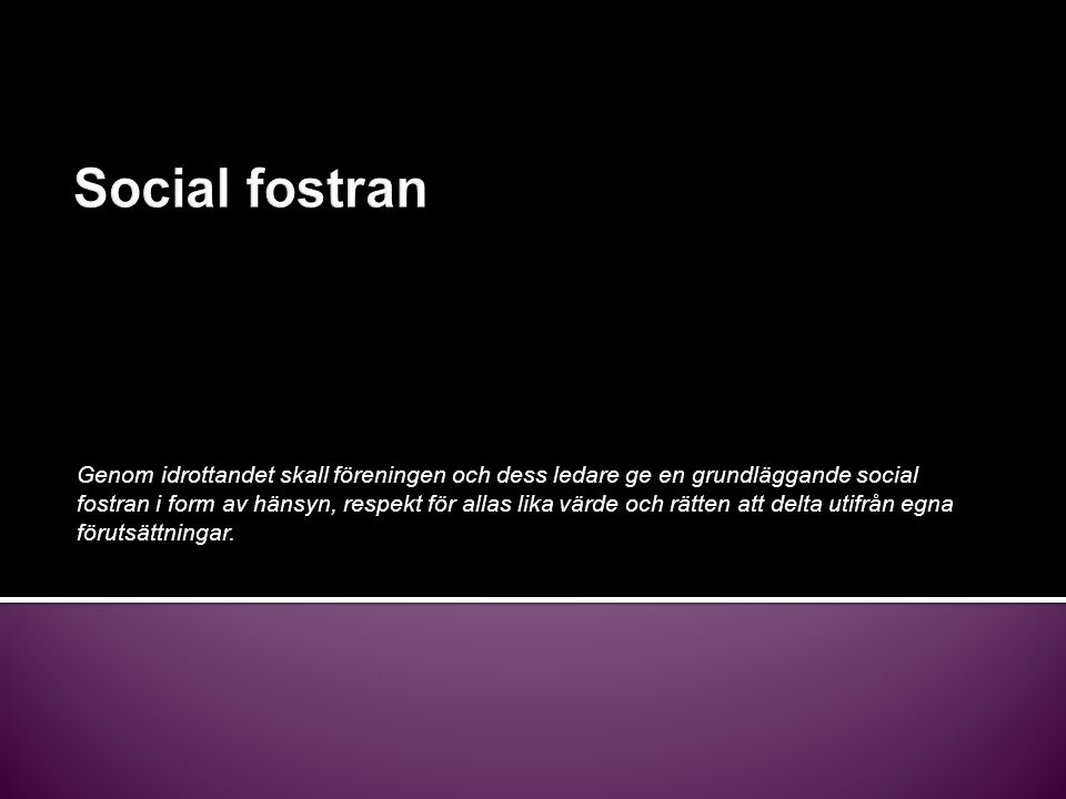 Social fostran