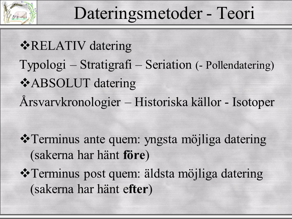 typologi dating exempel