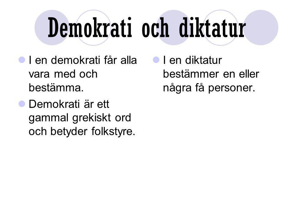 Demokrati och diktatur