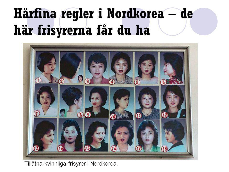 Hårfina regler i Nordkorea – de här frisyrerna får du ha