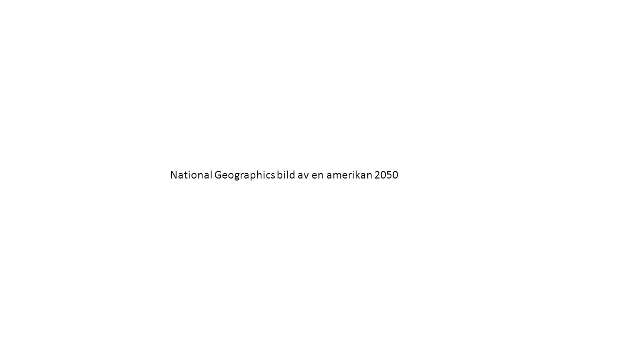 National Geographics bild av en amerikan 2050